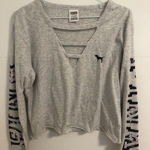 PINK cropped sweater